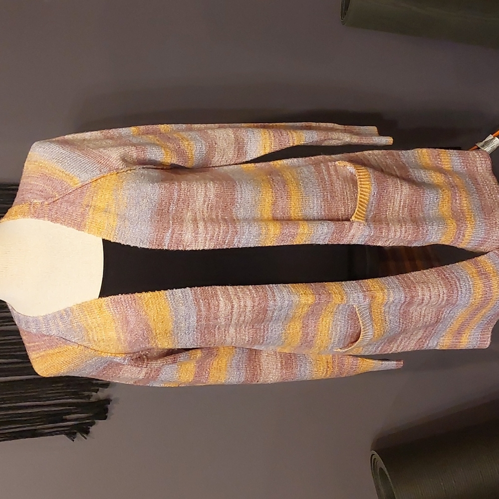 Lucky Brand Striped Cardigan S